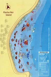 Racha Islands Diving Racha Noi Banana Bay Dive Map